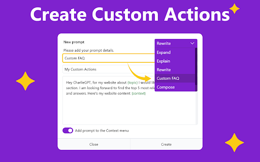 CharlieGPT  from Chrome web store to be run with OffiDocs Chromium online