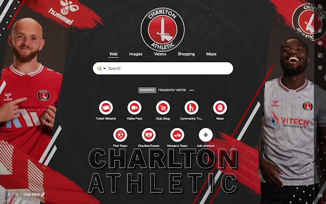 Charlton Athletic Homepage  from Chrome web store to be run with OffiDocs Chromium online
