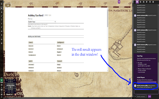 Charms Check Roll20 Extension  from Chrome web store to be run with OffiDocs Chromium online