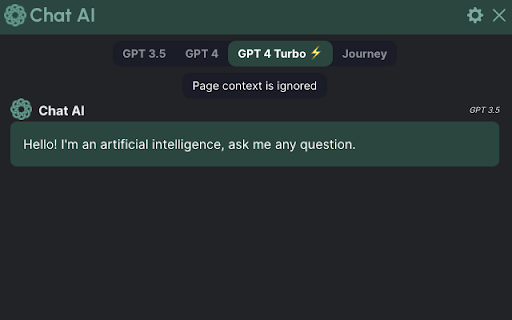 Chat AI Chat GPT 4 Turbo on all sites  from Chrome web store to be run with OffiDocs Chromium online