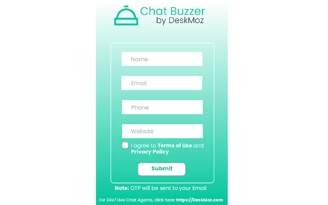 Chat Buzzer by DeskMoz  from Chrome web store to be run with OffiDocs Chromium online