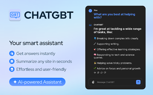ChatGBT  from Chrome web store to be run with OffiDocs Chromium online