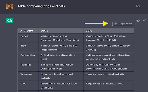 ChatGPTable  from Chrome web store to be run with OffiDocs Chromium online