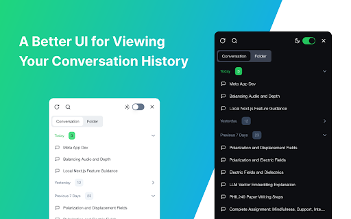 ChatGPT Archive  from Chrome web store to be run with OffiDocs Chromium online