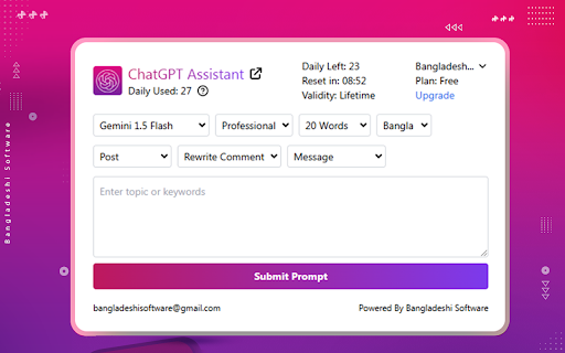 ChatGPT Assistant  from Chrome web store to be run with OffiDocs Chromium online