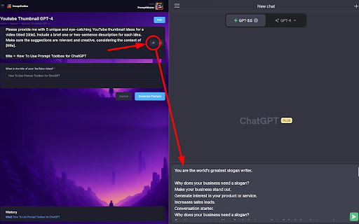 ChatGPT Auto Prompt Fill  from Chrome web store to be run with OffiDocs Chromium online