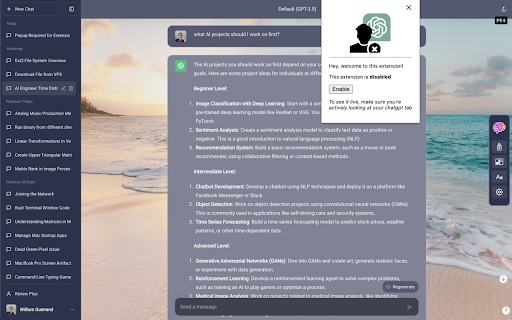 ChatGPT Avatar Remover  from Chrome web store to be run with OffiDocs Chromium online