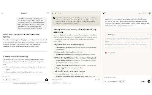 chatgpt claude grok all in one  from Chrome web store to be run with OffiDocs Chromium online