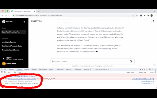 Chatgpt Continue Generator  from Chrome web store to be run with OffiDocs Chromium online
