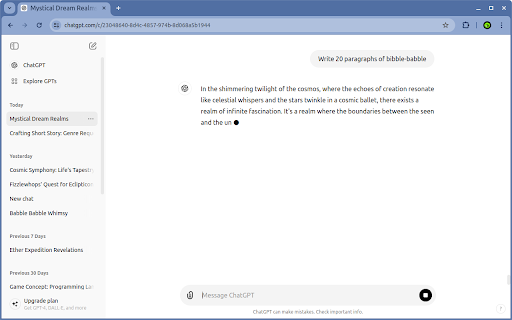 ChatGPT Disable Auto Scroll FREE  from Chrome web store to be run with OffiDocs Chromium online