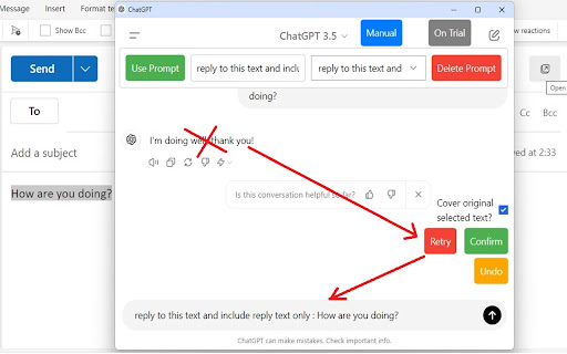 ChatGPT Enhancer for Extensive Text Operation  from Chrome web store to be run with OffiDocs Chromium online