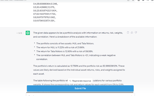 ChatGPT File Uploader  from Chrome web store to be run with OffiDocs Chromium online