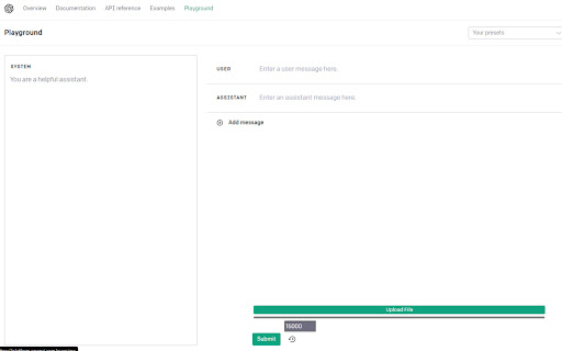 ChatGPT File Uploader For Playground from Chrome web store to be run with OffiDocs Chromium online ChatGPT File Uploader For Playground from Chrome web store to be run with OffiDocs Chromium online