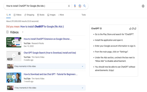 ChatGPT For Chrome ChatGPT assistant  from Chrome web store to be run with OffiDocs Chromium online