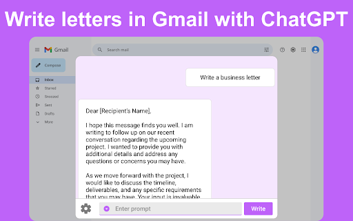 Chat GPT for Gmail  from Chrome web store to be run with OffiDocs Chromium online