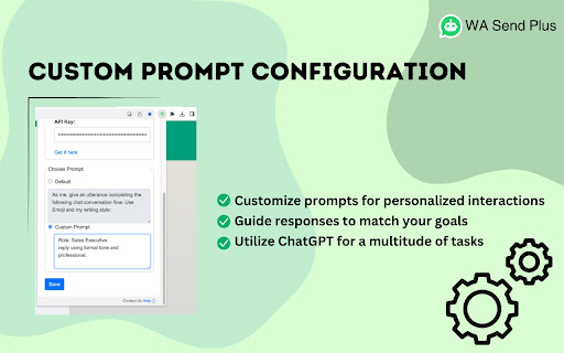 ChatGPT for WASend Plus  from Chrome web store to be run with OffiDocs Chromium online