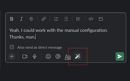 ChatGPT grammar correction for Slack  from Chrome web store to be run with OffiDocs Chromium online