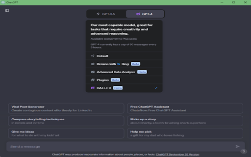 Chat GPT Gratuit  from Chrome web store to be run with OffiDocs Chromium online