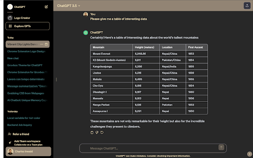 ChatGPT Gruvbox Theme  from Chrome web store to be run with OffiDocs Chromium online