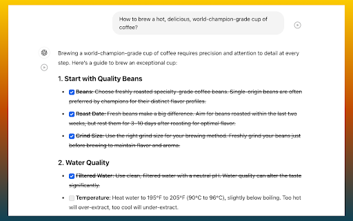 ChatGPT into Todo List by TacoClick  from Chrome web store to be run with OffiDocs Chromium online