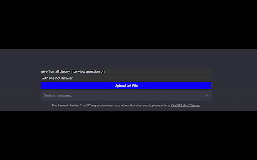 ChatGPT Line by Line File Uploader  from Chrome web store to be run with OffiDocs Chromium online