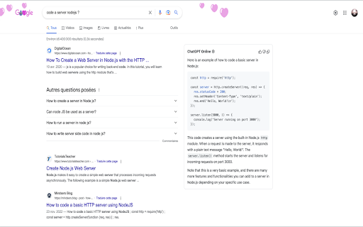 ChatGPT Online for Google  from Chrome web store to be run with OffiDocs Chromium online