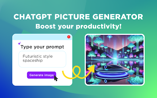 ChatGPT Picture Generator  from Chrome web store to be run with OffiDocs Chromium online