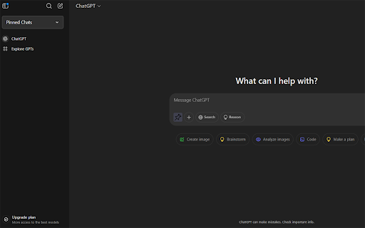 ChatGPT Pin Manager  from Chrome web store to be run with OffiDocs Chromium online