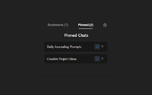 ChatGPT Pinner  from Chrome web store to be run with OffiDocs Chromium online
