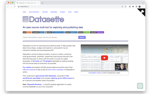 ChatGPT Plugin Detector  from Chrome web store to be run with OffiDocs Chromium online