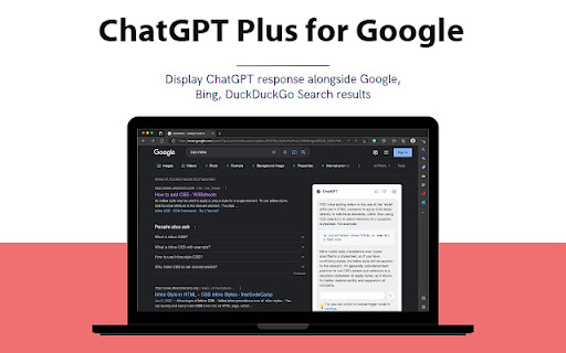 ChatGPT Plus for Google  from Chrome web store to be run with OffiDocs Chromium online
