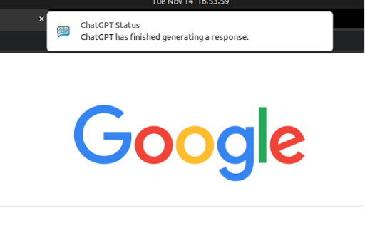 ChatGPT Popup Notifier from Chrome web store to be run with OffiDocs Chromium online ChatGPT Popup Notifier from Chrome web store to be run with OffiDocs Chromium online