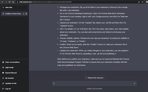 ChatGPT Query Detector  from Chrome web store to be run with OffiDocs Chromium online