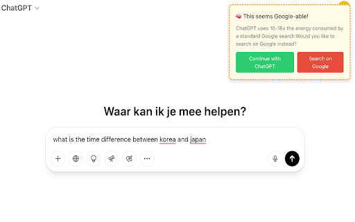 ChatGPT Query Warner  from Chrome web store to be run with OffiDocs Chromium online