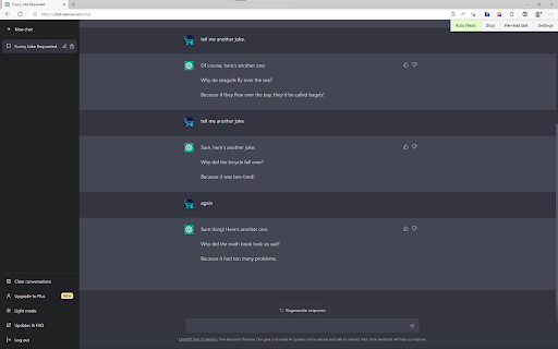 ChatGPT Reader  from Chrome web store to be run with OffiDocs Chromium online