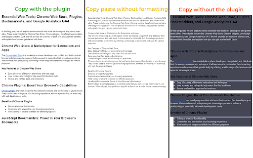 ChatGPT Remove Background Color on Copy  from Chrome web store to be run with OffiDocs Chromium online