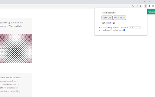 ChatGPT Screenshot Ex  from Chrome web store to be run with OffiDocs Chromium online