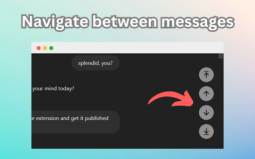 ChatGPT Scroller  from Chrome web store to be run with OffiDocs Chromium online