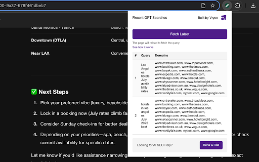 ChatGPT Search Insights By Vryse SEO  from Chrome web store to be run with OffiDocs Chromium online