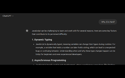 ChatGPT search: optional redirect  from Chrome web store to be run with OffiDocs Chromium online