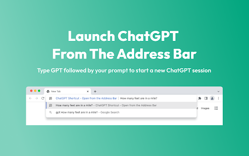 ChatGPT Shortcut Open from the Address Bar  from Chrome web store to be run with OffiDocs Chromium online