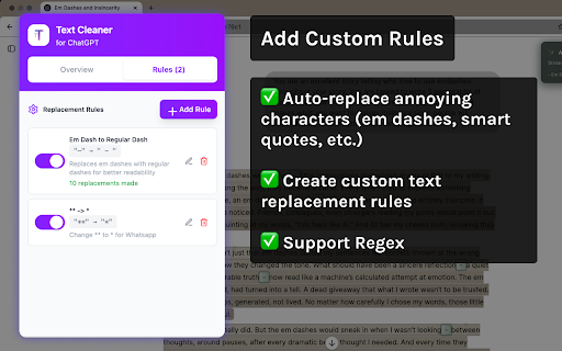 ChatGPT Text Cleaner  from Chrome web store to be run with OffiDocs Chromium online