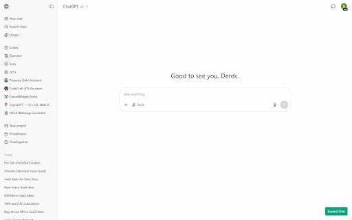 ChatGPT Thread Pruner  from Chrome web store to be run with OffiDocs Chromium online