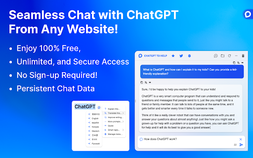ChatGPT to Help  from Chrome web store to be run with OffiDocs Chromium online