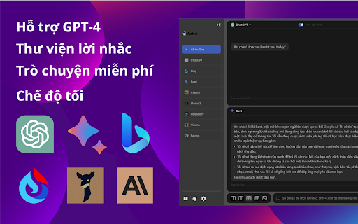ChatHub All in one chatbot client  from Chrome web store to be run with OffiDocs Chromium online