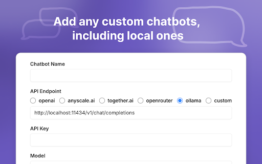 ChatHub GPT 4, Gemini, Claude side by side  from Chrome web store to be run with OffiDocs Chromium online