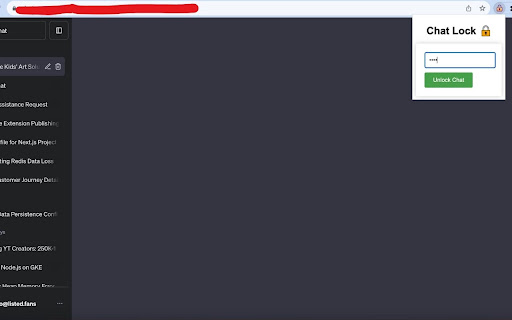 ChatLock GPT  from Chrome web store to be run with OffiDocs Chromium online