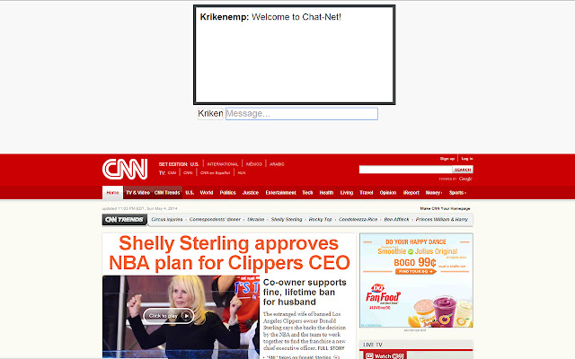 Chat Net  from Chrome web store to be run with OffiDocs Chromium online