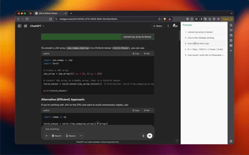 Chat Outline  from Chrome web store to be run with OffiDocs Chromium online