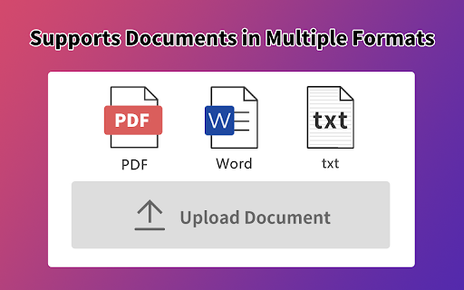 ChatPDF AI for Documents  from Chrome web store to be run with OffiDocs Chromium online